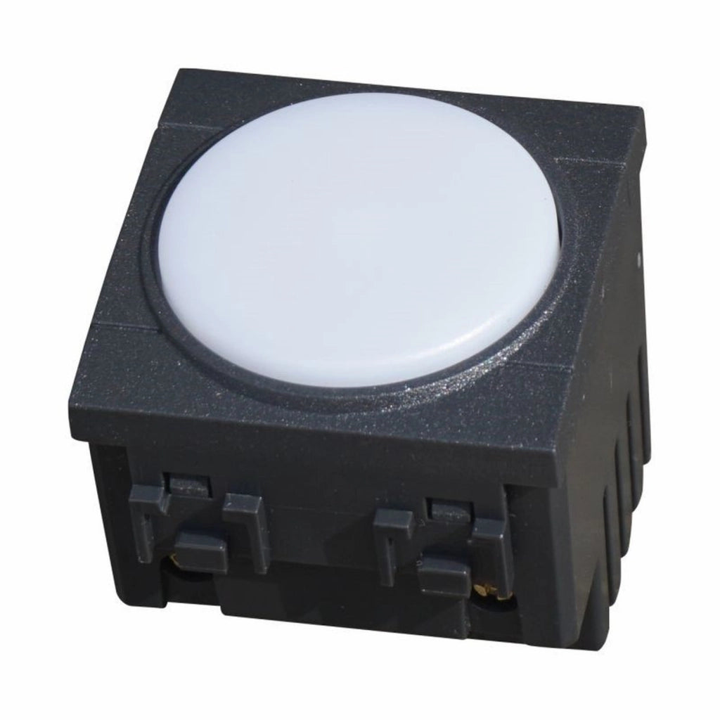 Serie Civile ETTROIT Nero Compatibile Con Bticino Living International (Lampada Led Segnapasso 2M 220V 4000K)