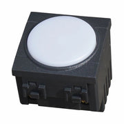 Serie Civile ETTROIT Nero Compatibile Con Bticino Living International (Lampada Led Segnapasso 2M 220V 4000K)
