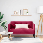 Divano Divanetto Rosso Vino 111 cm in Velluto 4100573