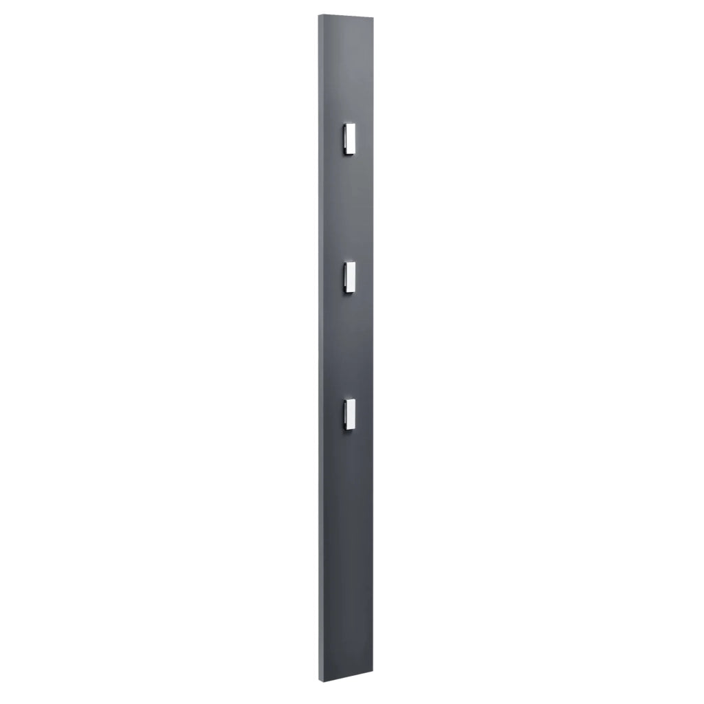 Appendiabiti da parete armadio ganci appendiabiti pannello da parete 170 cm grigio 03_0002144