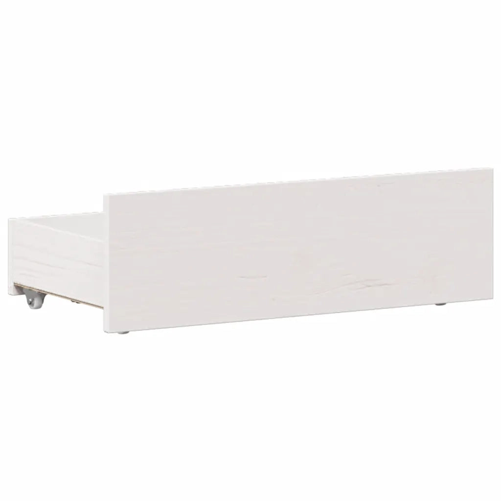 Giroletto senza Materasso con Testiera Bianco 90x200 cm Pino 3308775