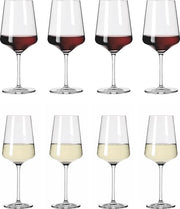 Set di bicchieri in cristallo Tritan resistenti all'acqua, set di bicchieri da vino lussuoso, 8 pezzi