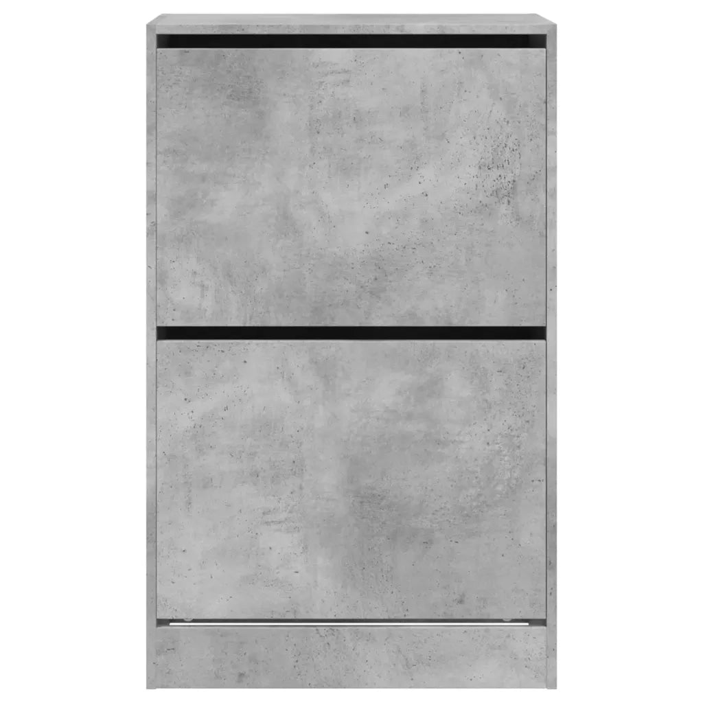 Scarpiera Grigio Cemento 60x34x96,5 cm in Legno Multistrato 839948