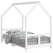 Giroletto per Bambini | Letto Infantile | Lettino Bianco 80x160cm in Legno Massello di Pino
