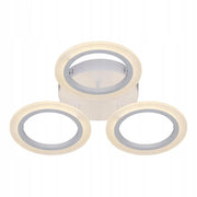 Lampada da soffitto LED 3 anelli bianca Vargo