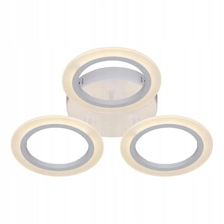 Lampada da soffitto LED 3 anelli bianca Vargo