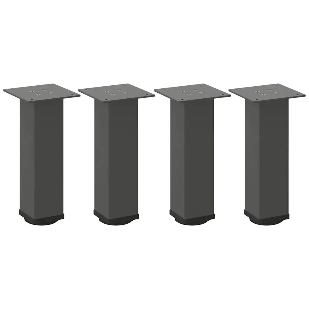 vidaXL Gambe per tavolino 4 pz Antracite 30-32 cm Acciaio