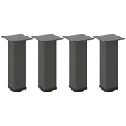 vidaXL Gambe per tavolino 4 pz Antracite 30-32 cm Acciaio