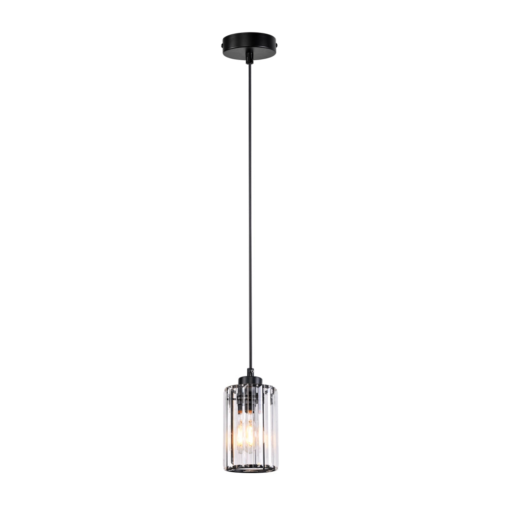 Lampada a sospensione ZMH moderna nera a 1 fiamma per sala da pranzo soggiorno corridoio