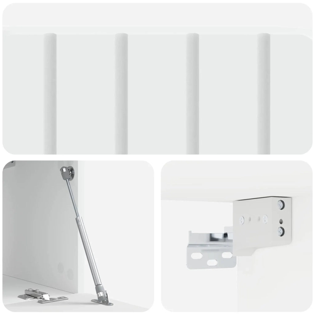 Mobile Porta TV da Muro Bianco 59,5 x 31 x 30 cm 898365