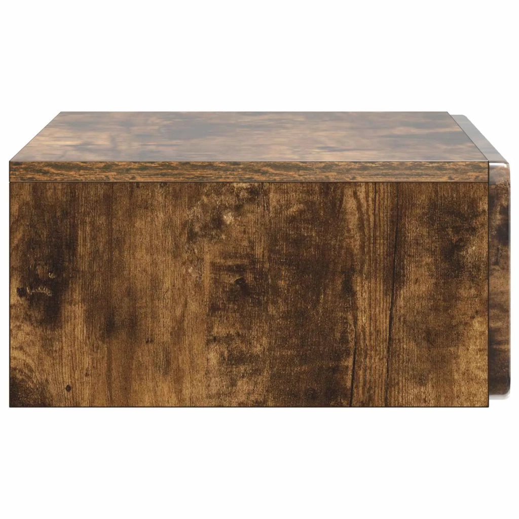 Tavolino da Parete Laterale Rovere Fumo 59 x 34,5 x 17 cm 898320