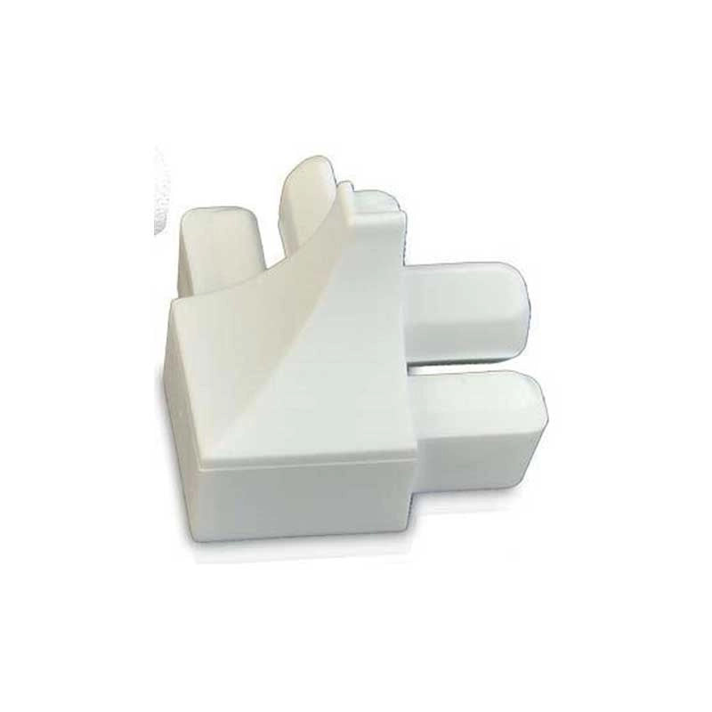 Raccordo per sguscio in plastica bianco : Modello - ESTERNO H10MM