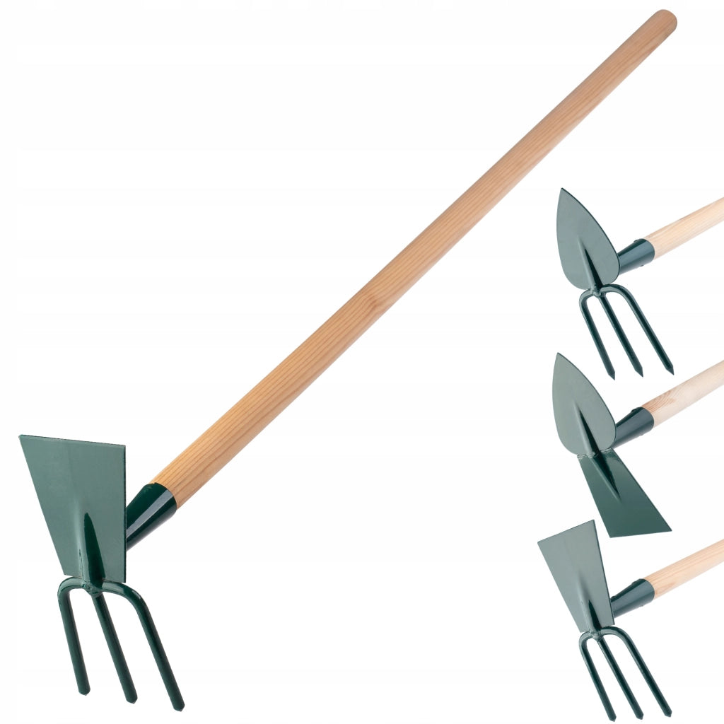 Zappa da giardino KADAX per scavare con forca da 8 cm e gancio da 115 cm