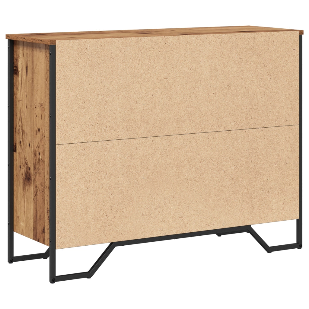 Credenza in legno antico rovere 97x32,5x74,5 cm Legno ingegnerizzato