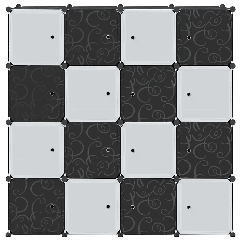Organizzatore Portaoggetti con 16 Cubi e Aste per Appendere PP 4019584