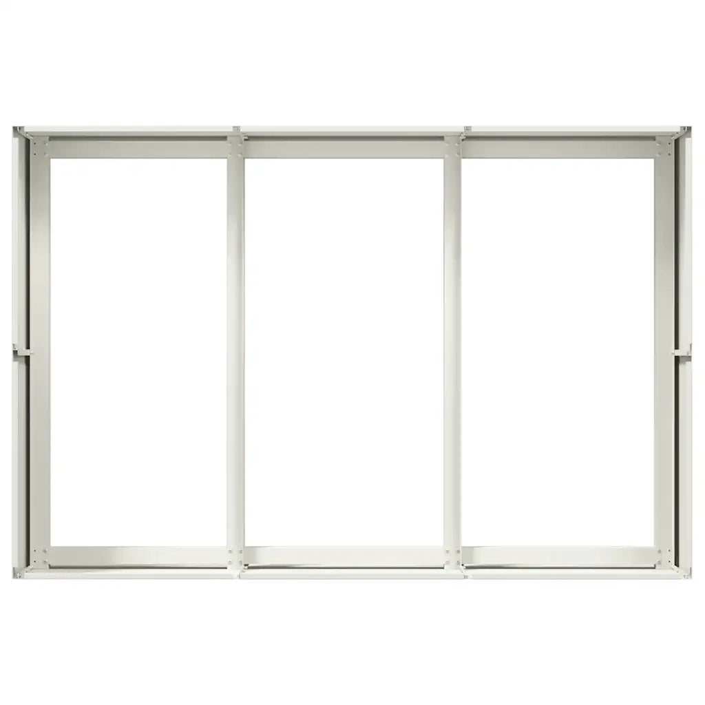 Fioriera | Cassetta per fiori | Vaso Bianca 120x80x40 cm in Acciaio