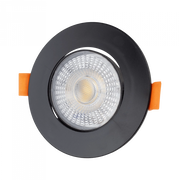 Faretto incasso LED CCT nero rotondo Ecolight
