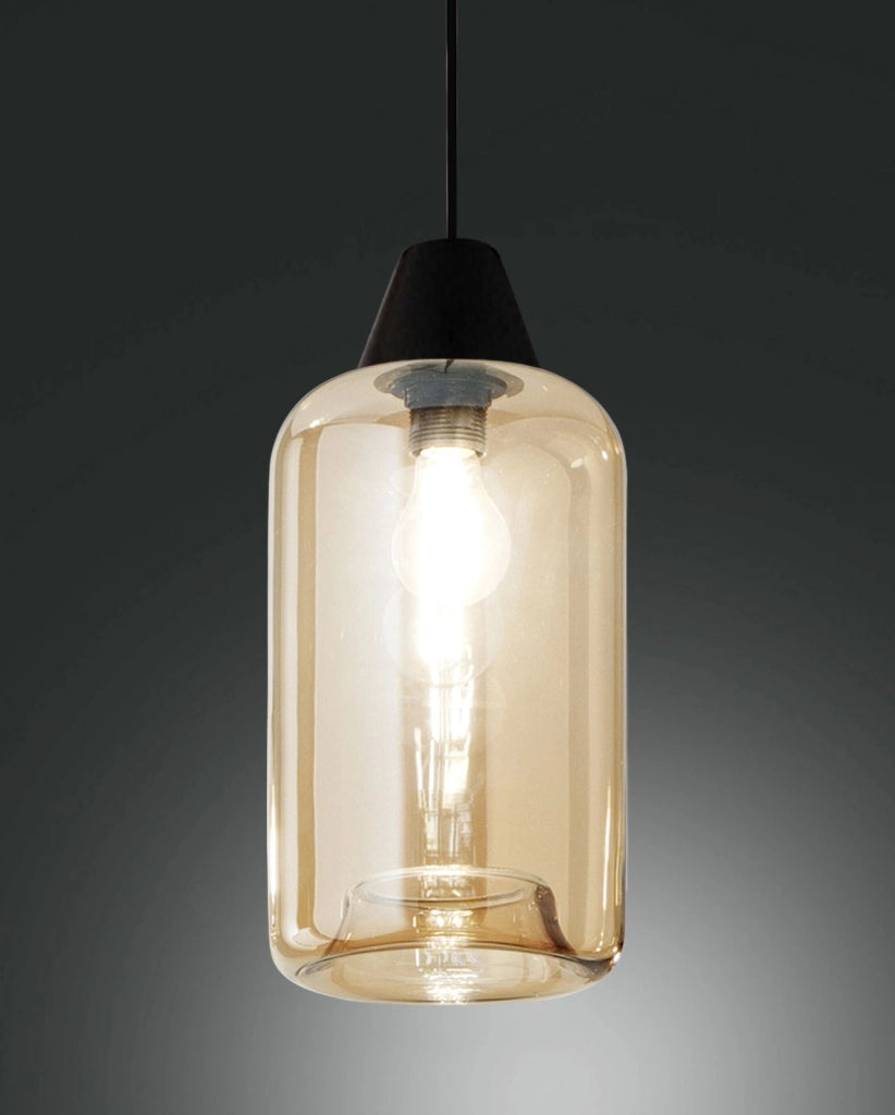 EDISON 3491-50-125 VETRO AMBRA COMPLETO DI CAVO X KIT LUCI D.18X31CM