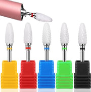 Accessori per unghie - Bit per unghie elettrico - Materiale ceramico - Resistenti e resistenti all'usura - Dimensione 3/32" - Per pedicure e arte dell'unghia - Adatto per...