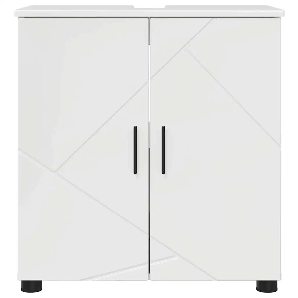 Mobile da Bagno con archiviazione Bianco Lucido 61 x 35 x 64 cm