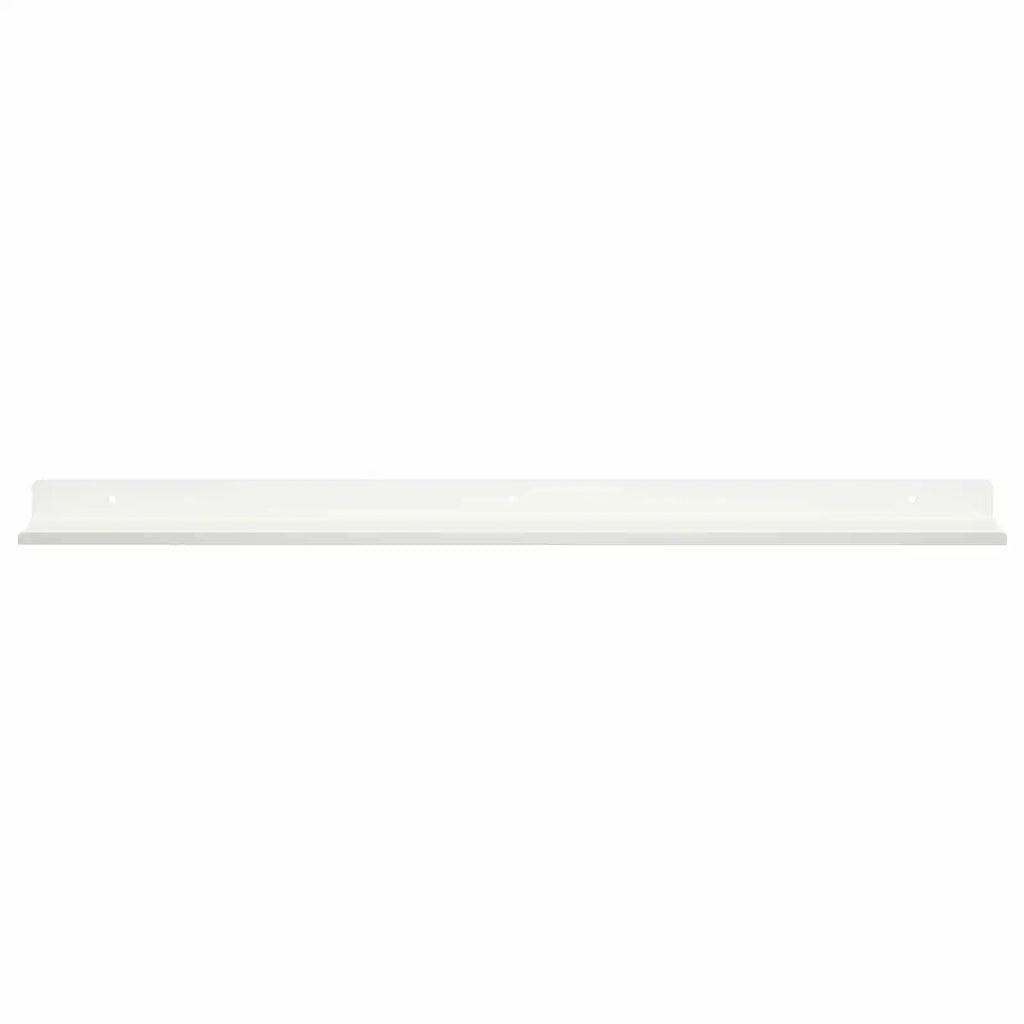 Mensola sospesa 4 pcs Bianco 80 x 9 x 2,5 cm Acciaio