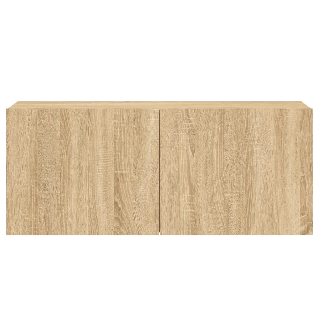Mobile TV multimediale mensola TV credenza TV sala da pranzo soggiorno camera da letto a parete rovere Sonoma 100 x 30 x 41 cm marrone 02_0028145