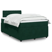 Giroletto a Molle con Materasso Verde Scuro 120x200 cm Velluto 3287719