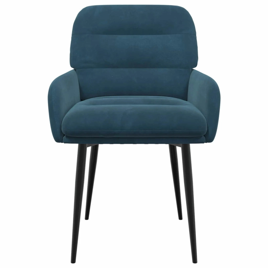 Sedie da pranzo 2 pcs Velluto (V) Blu 59 x 59,5 x 90 cm 42034314