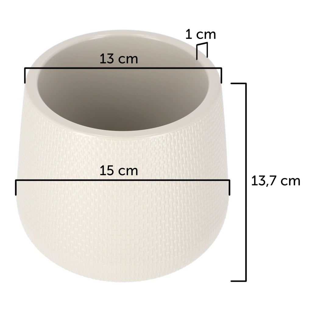 Vaso da fiori KADAX con supporto, 13 cm, coperchio in sughero, beige.