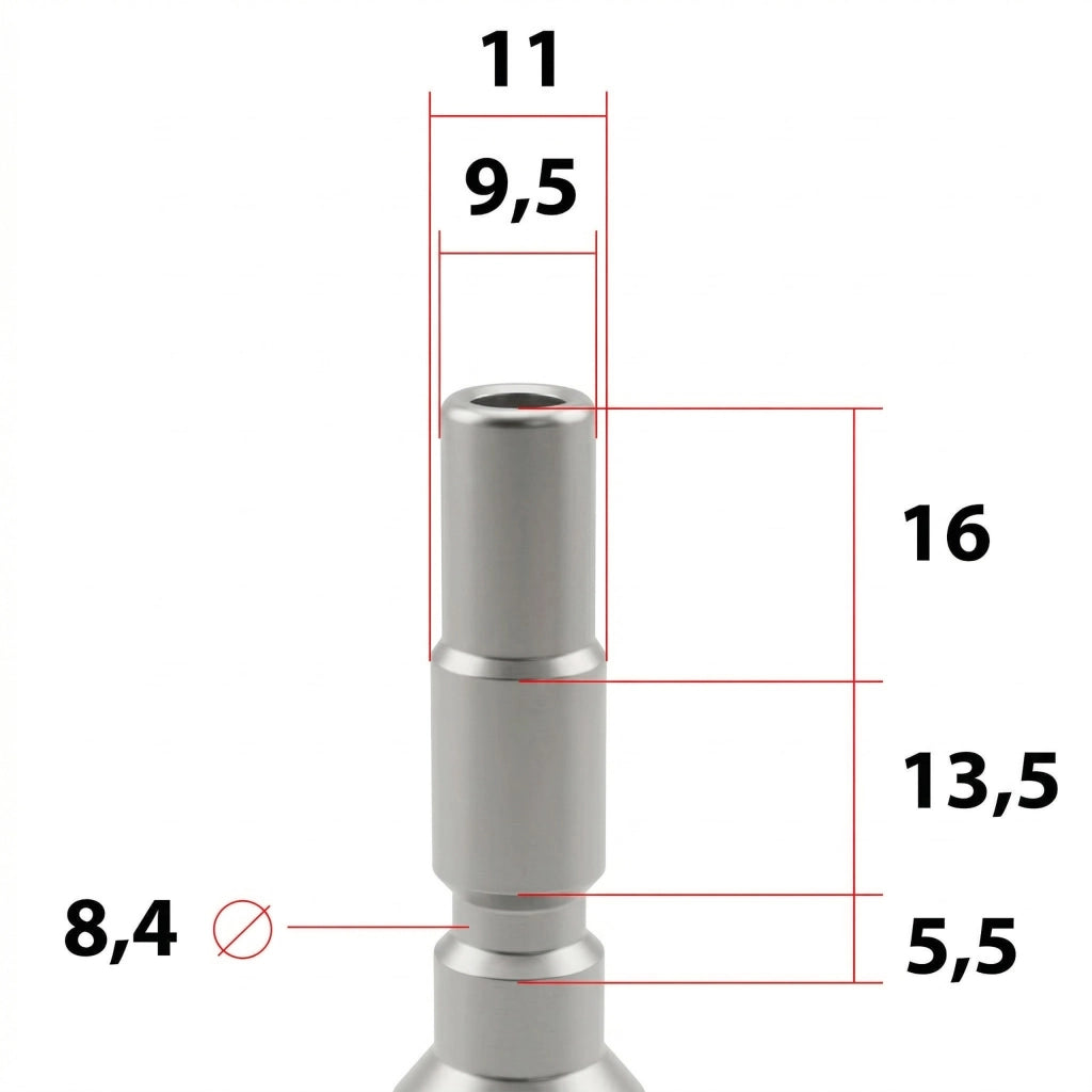 Lancia di Ricambio compatibile con Idropulitrice Kränzle K 1050 P/TS/TST, XA15, XA17 – Acciaio Inox, 1/4" QC, 4000 PSI