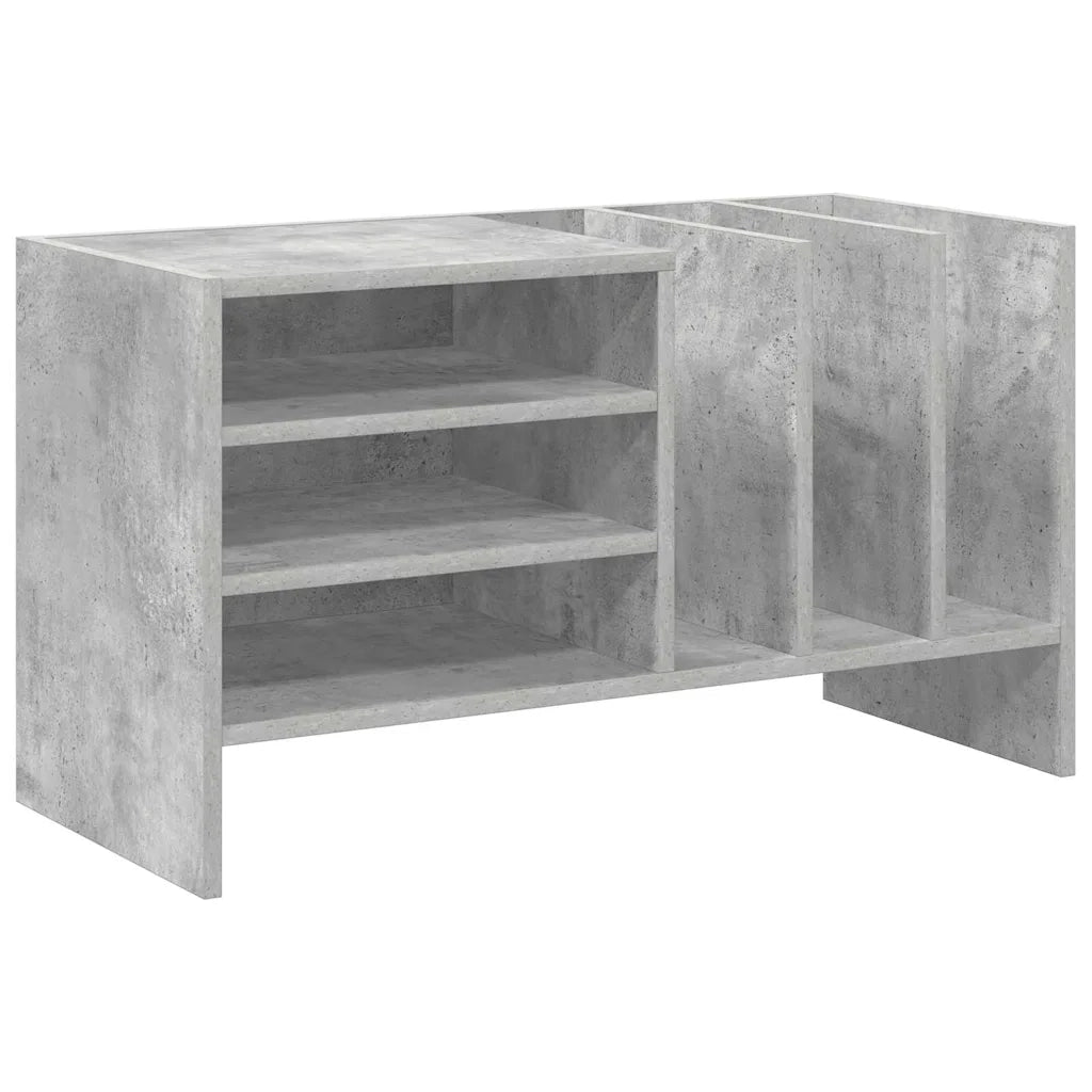 Mobile porta vinili Grigio cemento 78.5 x 35 x 45 cm