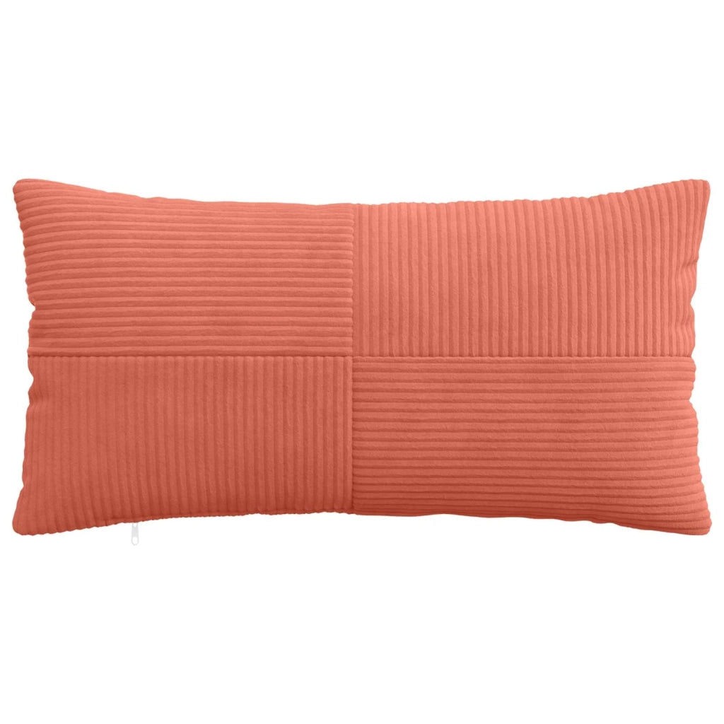 Federa 6 pcs ALMELO Rosso Arancio 40 x 80 cm corduroy 914618