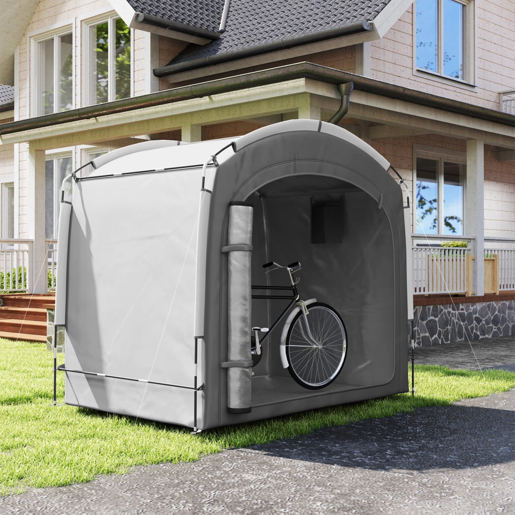 Capanno da giardino per biciclette ¨C Minimal ¨C grigio 205x140x188 cm