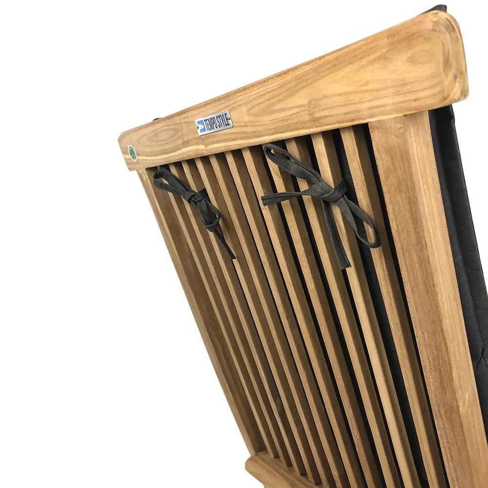 Set di 2 Sedie Pieghevoli in Teak – Pinta