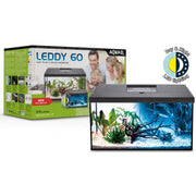 Aquael Aquarium Set Leddy 60 Day&Night - acquario cm60x30x30h completamente accessoriato Colore: Nero