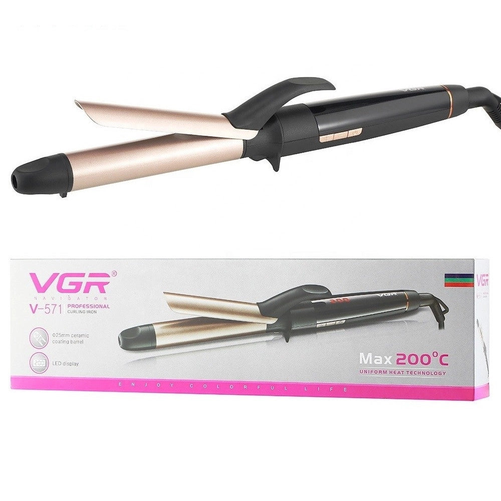 Trade Shop - Vgr V-571 Ferro Arricciacapelli Professionale 2 In 1 Parrucchiere -