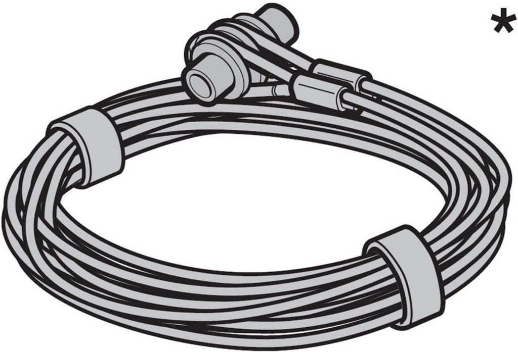 Funi metalliche Z (dimensioni: 3 mm, lunghezza 2615 cm, in acciaio di alta qualità, con supporto per corda, durevole e robusto, per porte da garage) 3064350