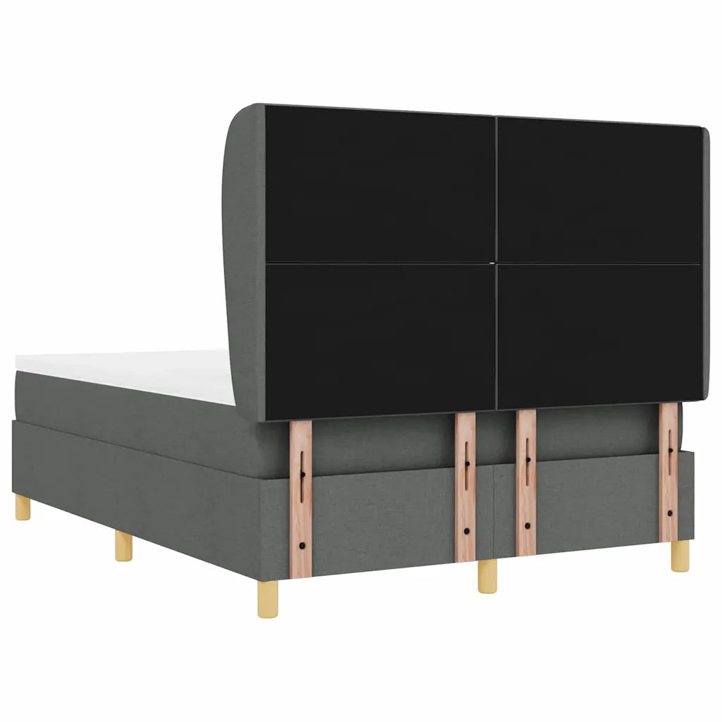 Letto con molle e materasso Grigio Scuro 90x190 cm Tessuto 3340810