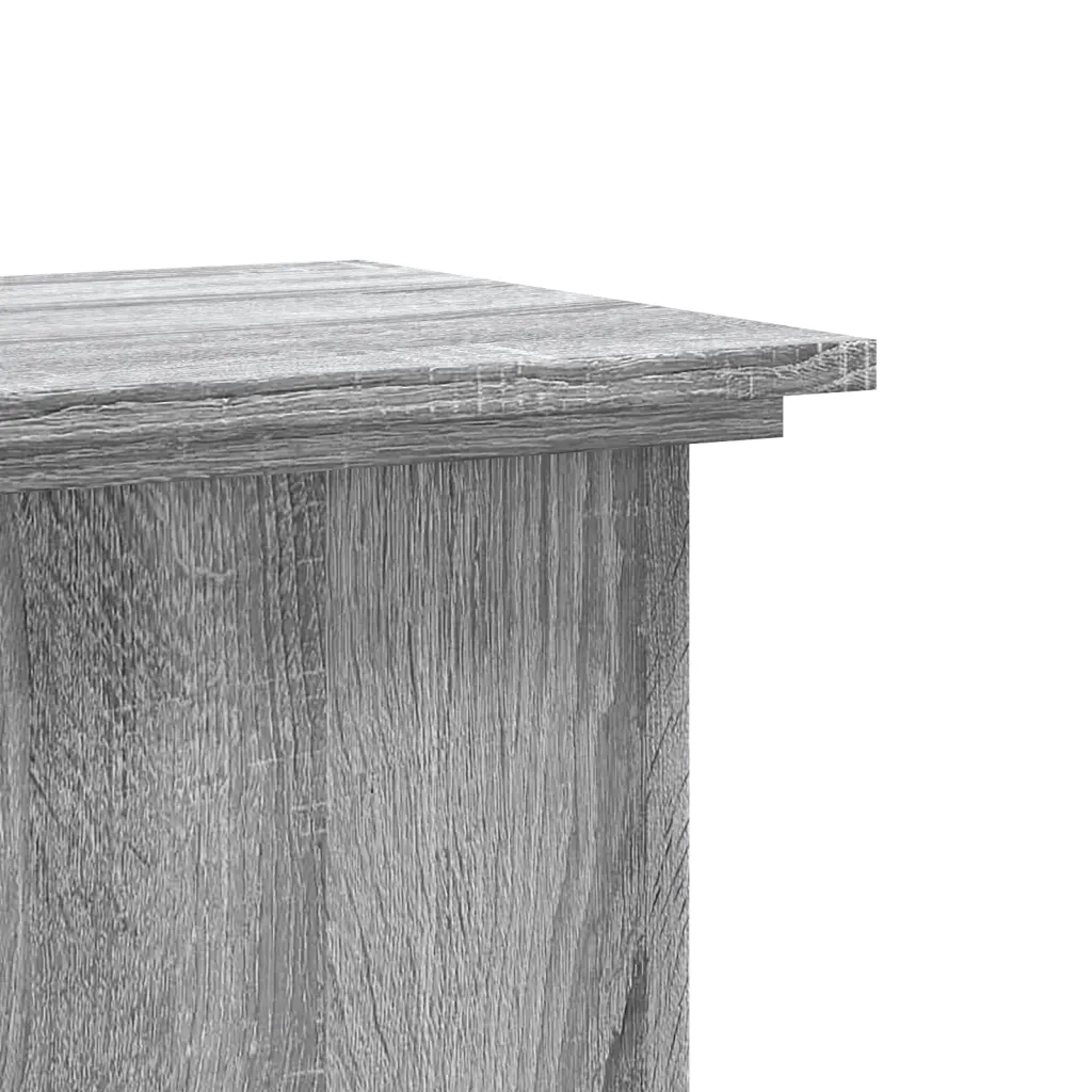 Supporto per Piante Grigio Sonoma 33x33x60 cm Legno Multistrato