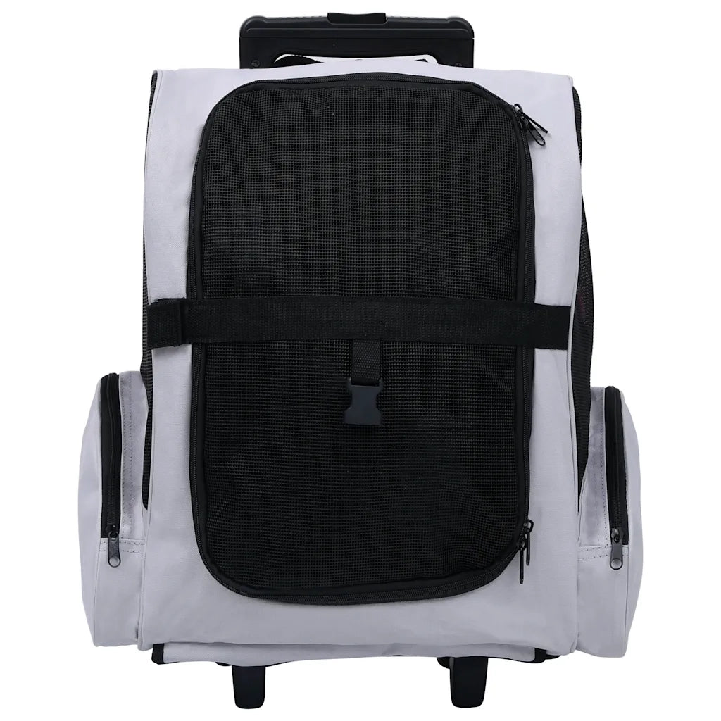 Trolley Trasportino per Animali Pieghevole Multifunzione Grigiocod mxl 79393