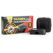 Trade Shop - Confezione 2 Pezzi Trappole Per Scarafaggi Blatte Adesiva Insetticida -
