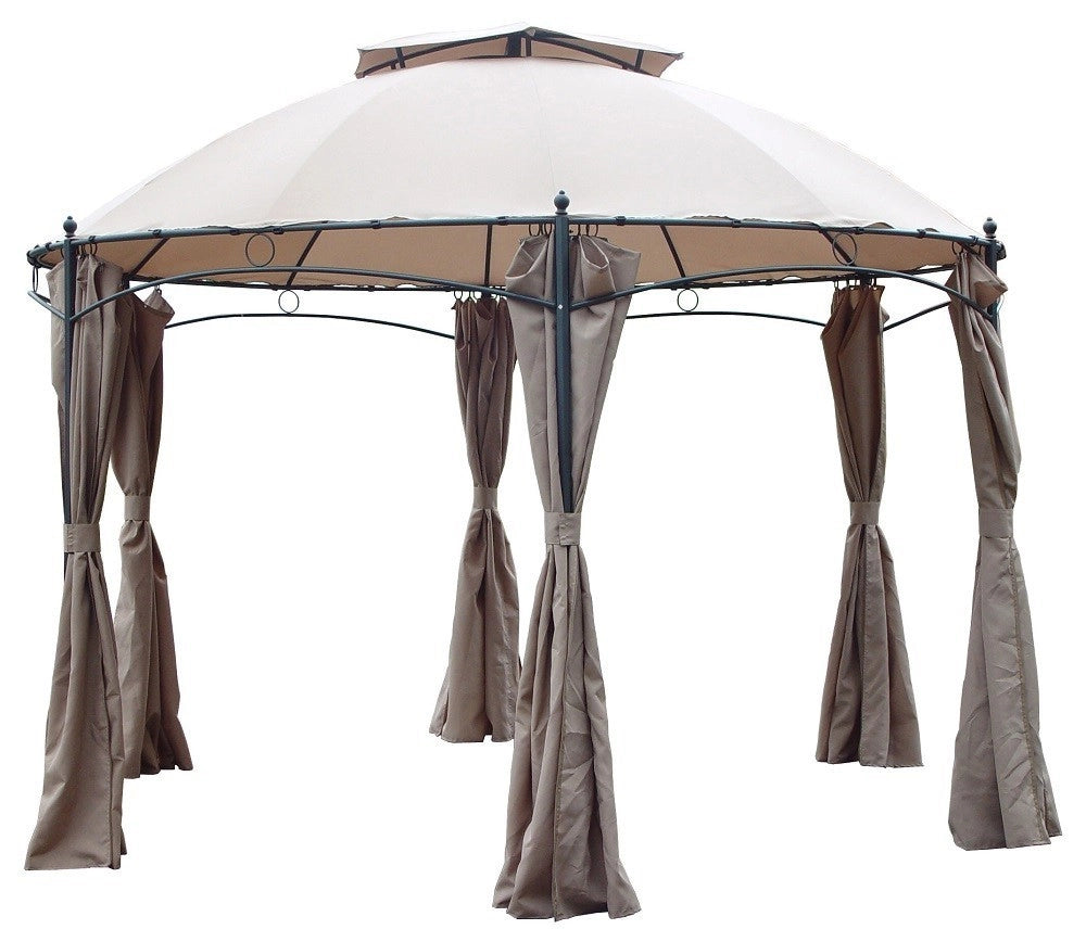 GAZEBO IN ACCIAIO  ESAGONALE GOTIC CASABLANCA CM.350