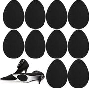 5 paia di adesivi anti-slip in gomma autoadesivi per scarpe e talloni - strisce protettive assorbenti del rumore - nero.