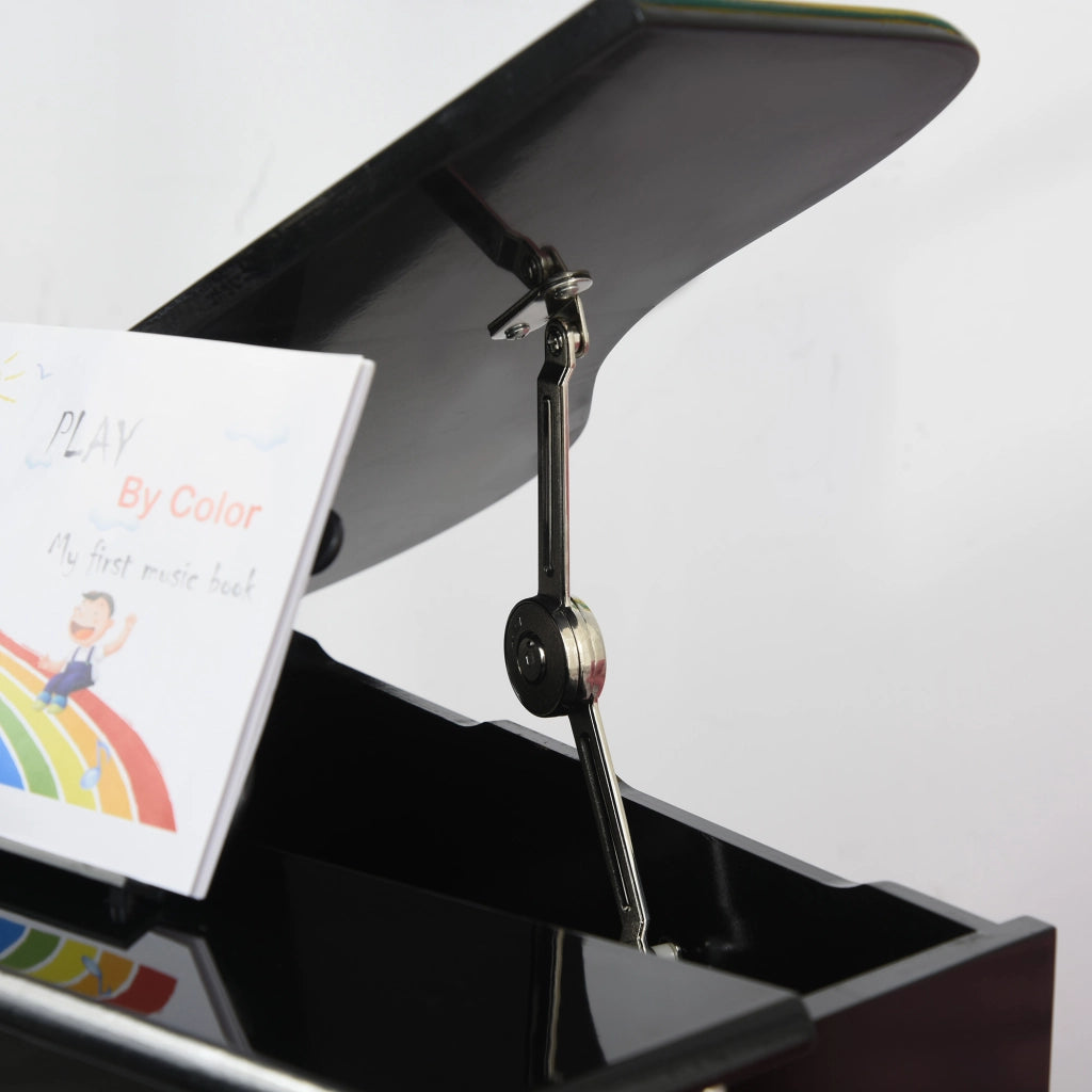Tavolo Pianoforte Bambini 30 Tasti ¨C Zephmum ¨C Legno MDF Nero con Tabouret e Pupitre