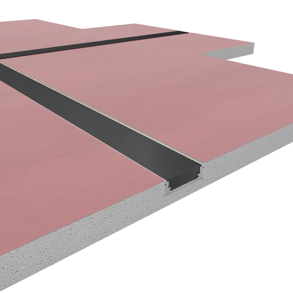 Cartongesso con profilo in alluminio integrato "X" ignifugo