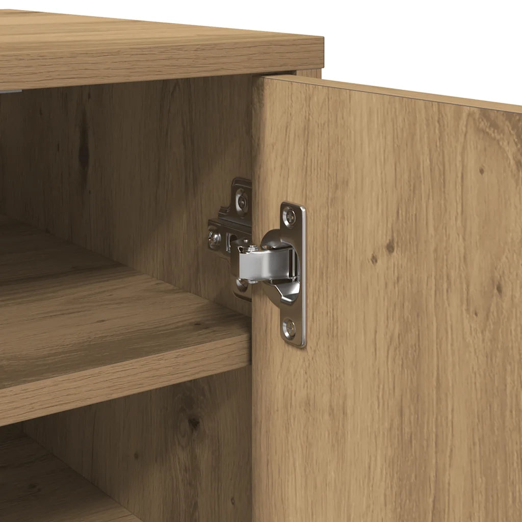 Scarpiera Legno Vecchio 32x35x92 cm in Legno Multistrato 856708