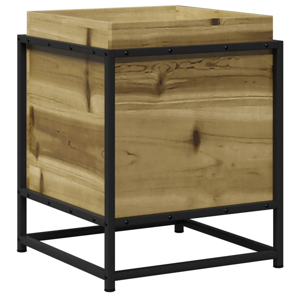 Fioriera da Giardino-Vaso da Esterno 40x40x50 cm in Legno di Pino Impregnato