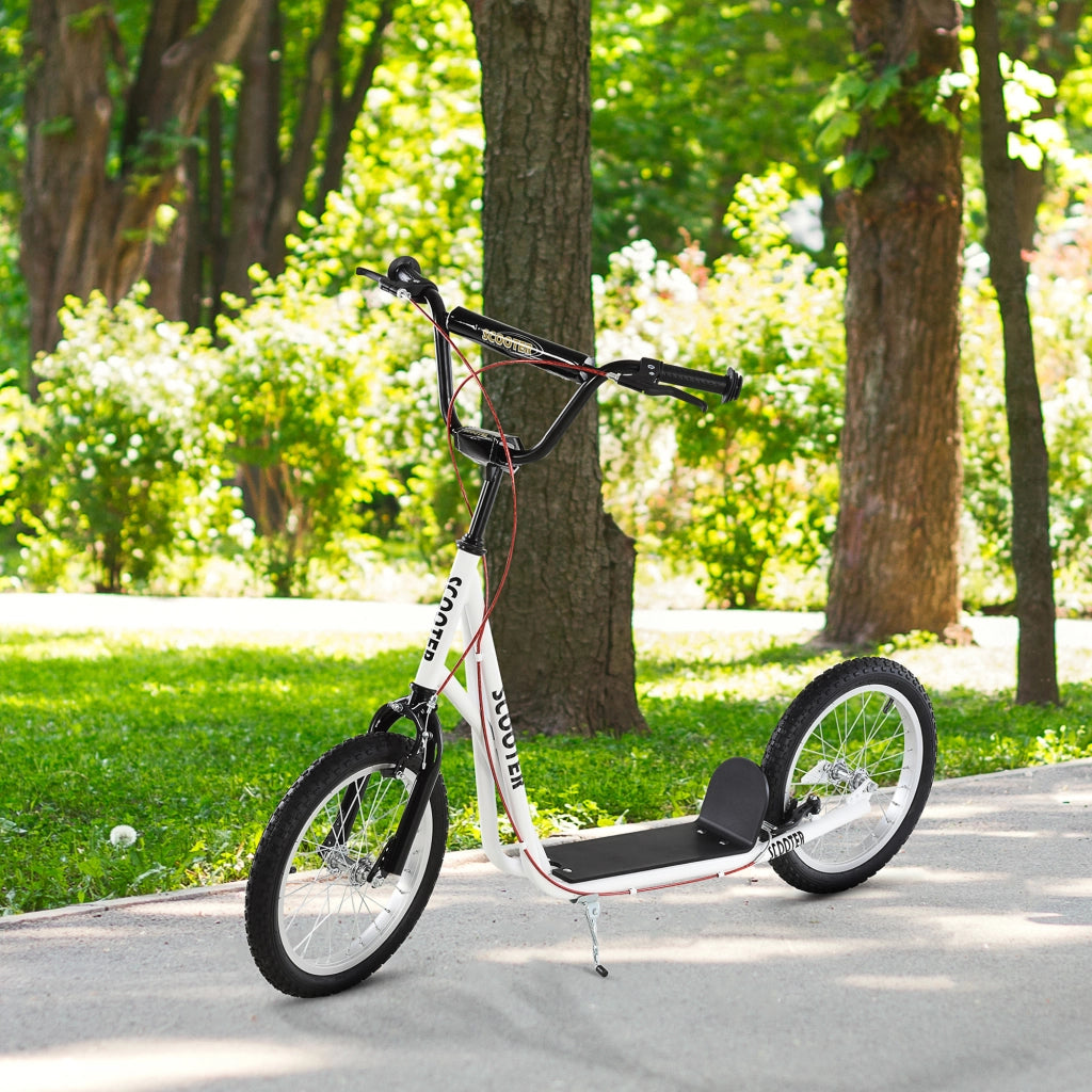 Scooter per Bambini e Adolescenti ¨C zephmum ¨C Bianco 139x58x90-96 cm