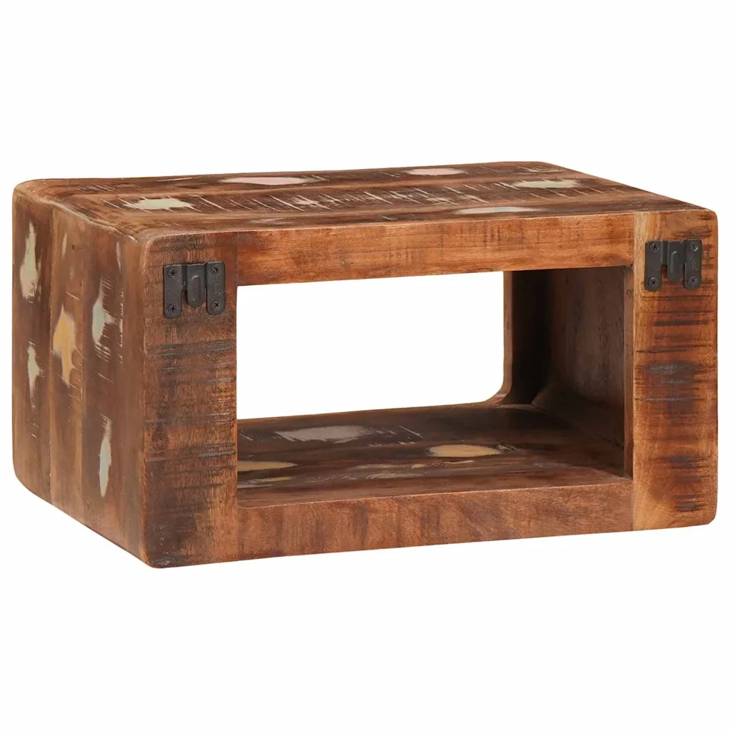 Comodino | Armadio da Notte | Mobiletto da notte Marrone 45 x 30 x 24 cm Legno Recuperato Massello