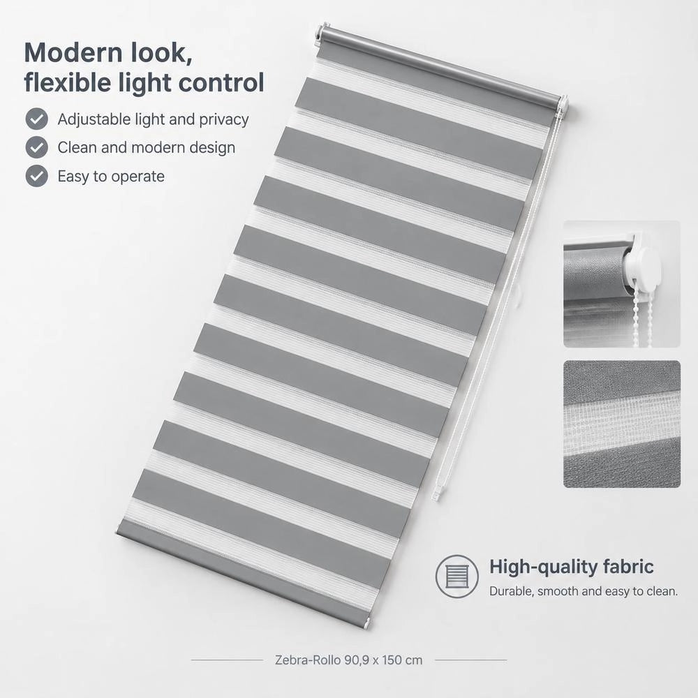 Double Roller Blind 90 X 150 Cm